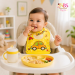 Baby Silicone Feeding Bib | শিশুর সিলিকন ফিডিং বিব