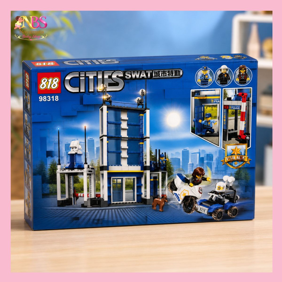 SWAT Police Headquarters Building Blocks Set For 6+ Baby - Image 3