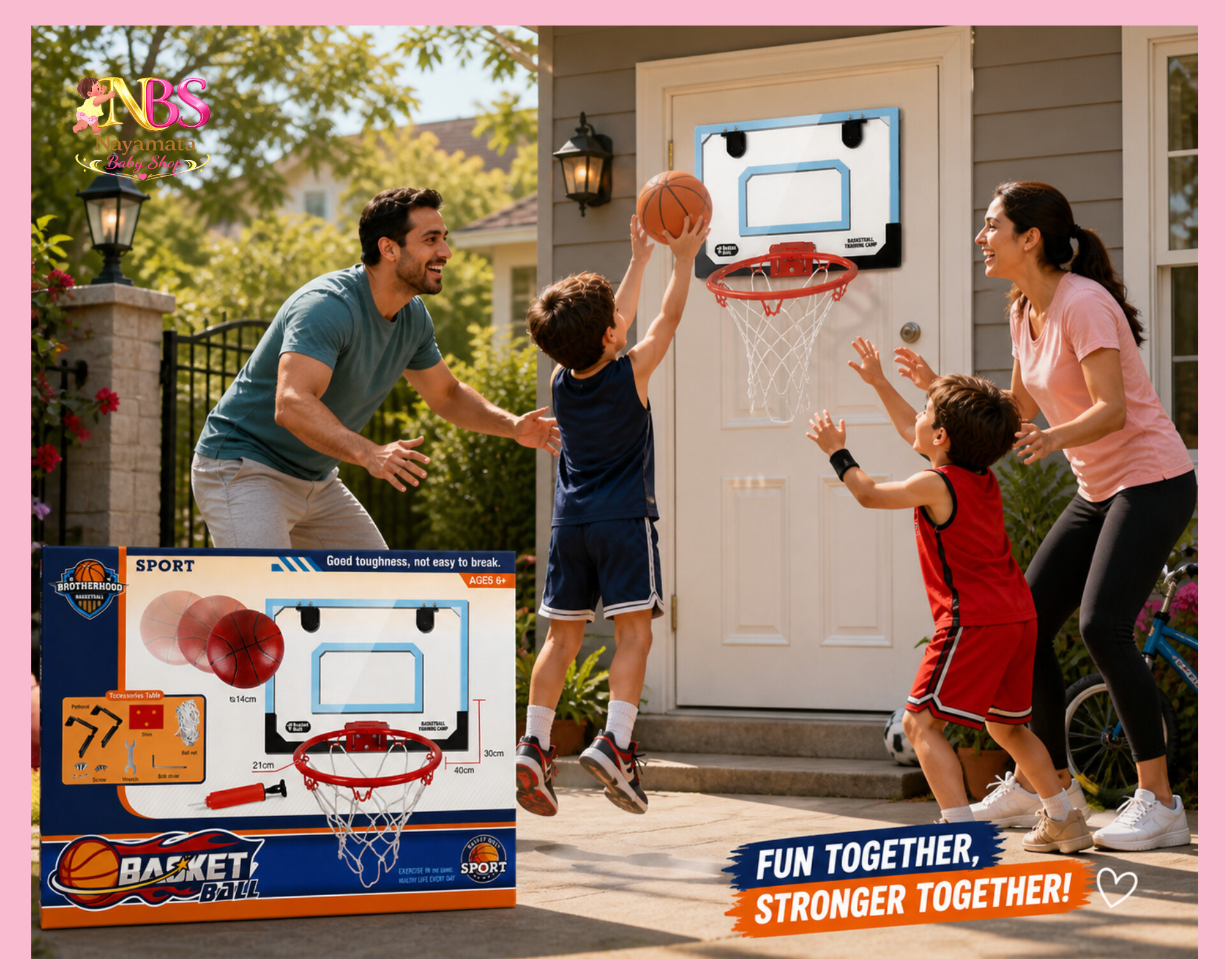 InShot_20260505_085219296.jpg Premium Mini Basketball Shooting Set for Kids – Hoop, Backboard & Ball Kit - Image 1