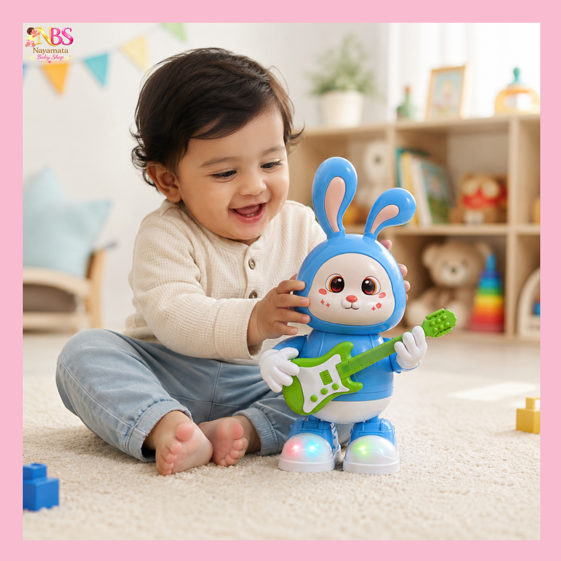 InShot_20260604_104717050.jpg (1) Rabbit Guitarist Toy | Musical Light & Sound Toy for Kids in Bangladesh