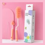 Rotatable Baby Bottle Cleaning Brush Set (3-Piece) - ফিডার, নিপল ও স্ট্র ক্লিনিং ব্রাশ