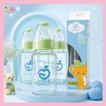 Applebear Glass Feeding Bottle - বাচ্চার জন্য নিরাপদ গ্লাস ফিডিং বোতল