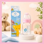 Applebear Glass Feeding Bottle - বাচ্চার জন্য নিরাপদ গ্লাস ফিডিং বোতল