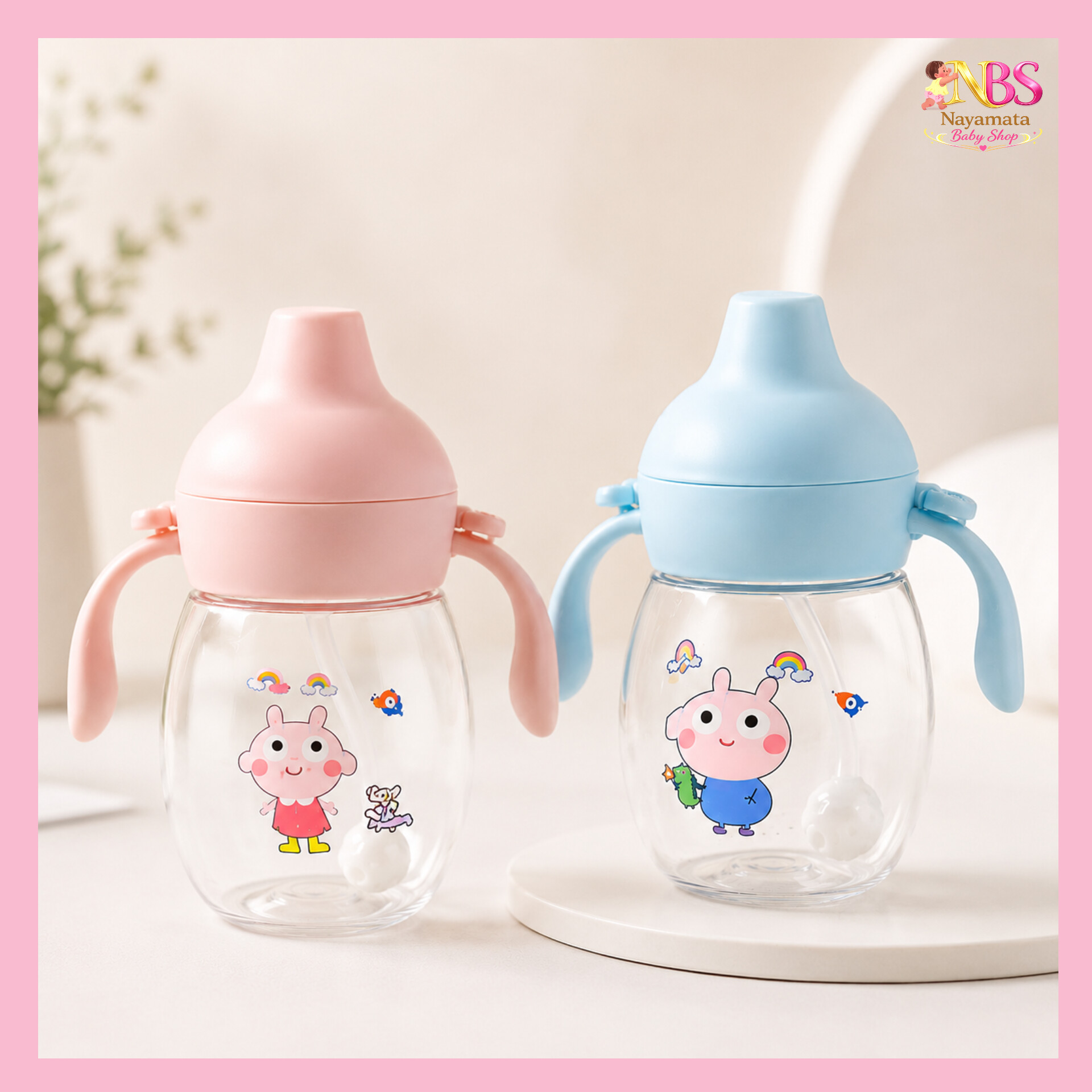 InShot_20260616_202145823.jpg Premium Duck Beak Baby Training Straw Bottle with Handle 300ml – হাতল সহ শিশুর স্ট্র বোতল