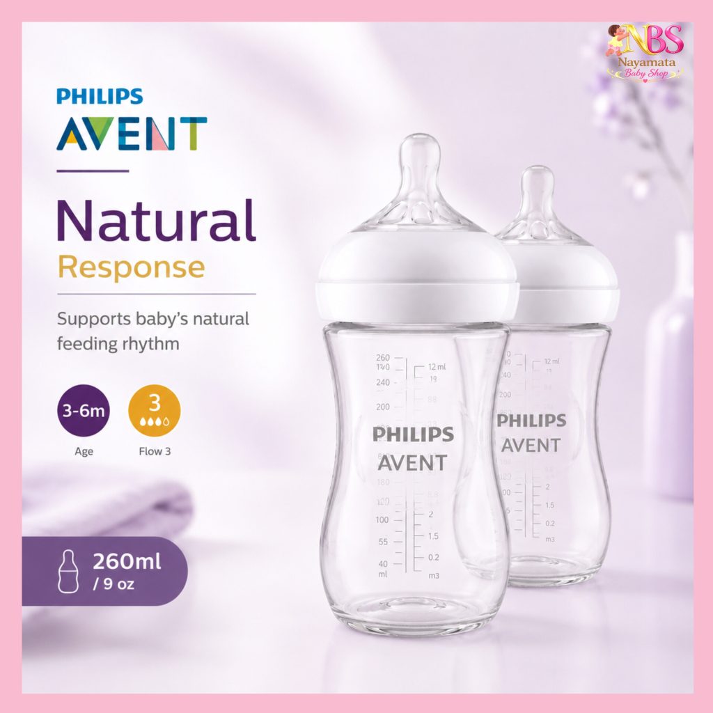 Philips Avent Natural Response plastic baby feeder 260ml bottle