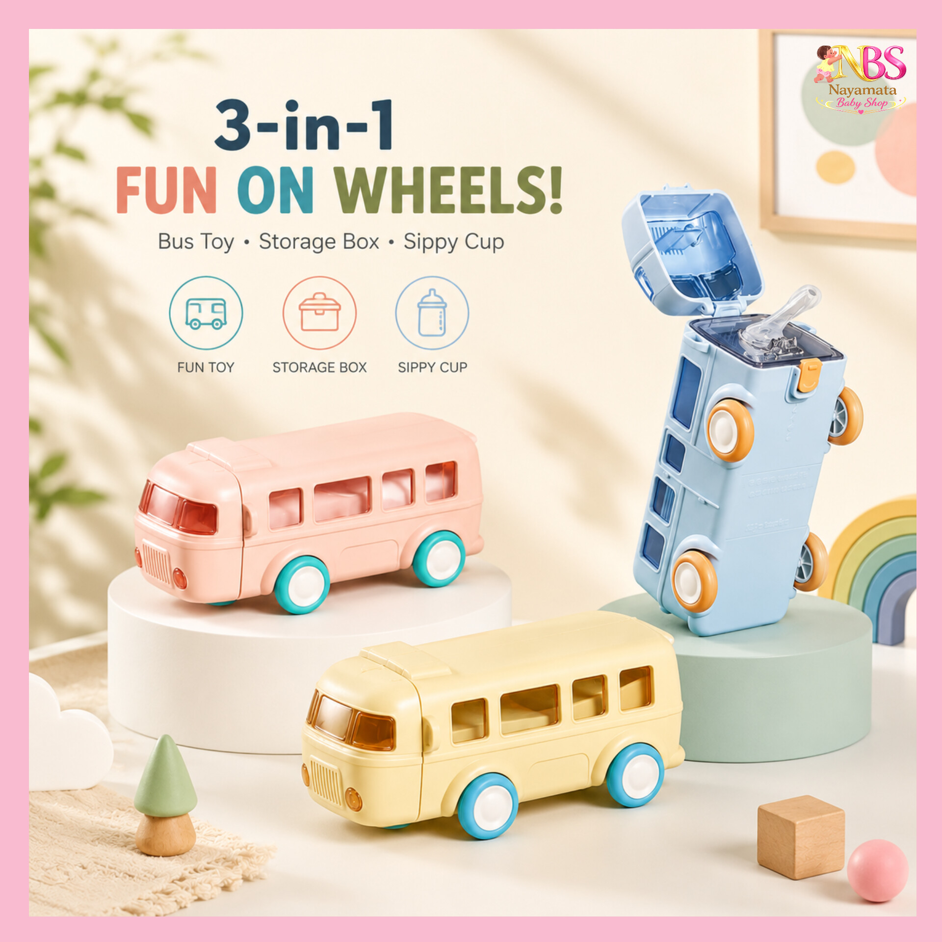 InShot_20260702_000826871.jpg Creative Baby Bus design children's straw water cup